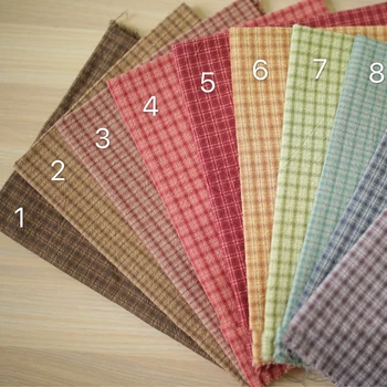 DIY Japonska Malo Krpo Skupine Preje-barvane Tkanine,za Ročno Šivanje Mozaik Quilting ,mreža Trak Pika 50x70cm Suede Fabric 100214