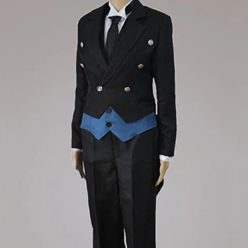 Črna Butler 2 Kuroshitsuji Sebastian Michaelis Cosplay Kostum Unisex Enotno za moški/ženska 106019