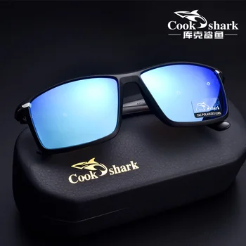 Kuhamo shark sončna očala za moške polarizirana sončna očala vožnje očala novo UV zaščito voznika nočno vizijo očala 129666