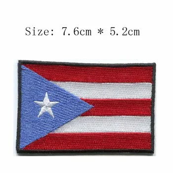Puerto Rico železa na vezenje zastavo obliži logotipi 3
