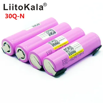 4PCS LiitoKala 18650 3000mAh litijeva Polnilna baterija 18650 inr18650-30q 67103