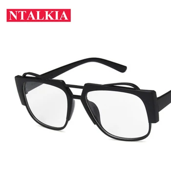 Okvirji za moške očala pregleden ženske očala Kvadratnih sončna očala jasno, plastični ponaredek očala nerd ni stopnjo kratkovidnost očala