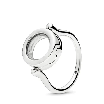 PPP JZ 10 Prvotne blagovne Znamke 925 sterling srebrni prstan s penečim logotip prvotni načrt retro obliki srca multi-zaviti obroč