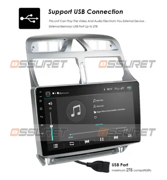 2din Android 10 avto DVD predvajalnik za Peugeot 307 307CC 307SW 2002-2013 avto radio, WiFi, GPS navigacija Bluetooth predvajalnik