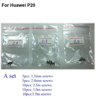 40PCS niz Srebro Vijak Za Huawei P20 mainboard motherboard Pokrov Vijaki rezervnih Delov Za Huawei P 20