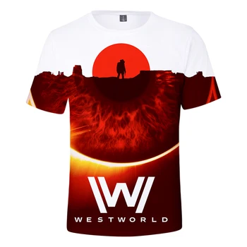 Ženske/Moški T-shirt 3D Westworld Poletje Slog T Shirt Visoke Kakovosti Prosti čas, Moda Udobno Tee Unisex Majica Plus Velikost 102204