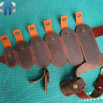 7 Modelov Prva Plast Nori Konj Cowhide Usnje Folding Nož Orodje Klešče Hitro Gumb Primeru Tulec Pas Pasu