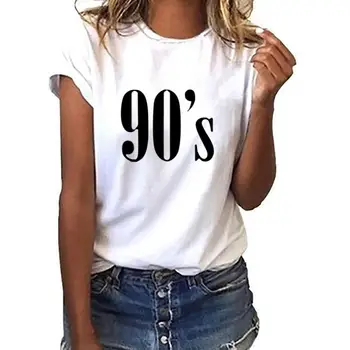 O-Vratu Poletnih Oblačil 2020 Plus Velikost Ženske Tee Shirt Majica za Ženske Svoboden Kratka Sleeved Listov Tiskanje Tshirt 102631