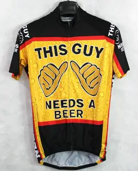 2019 Kolesarski Dres Kolesarstvo/Kolesarska majica Ta Fant Potrebuje Pivo kolesarska oblačila