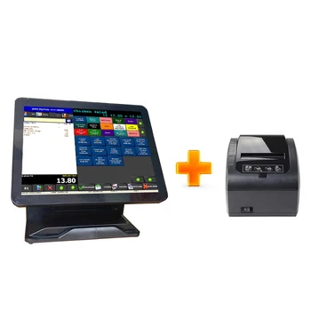 Trgovinske pos sistem 15-palčni kapacitivni zaslon na dotik blagajno tablet pos terminala z termalni tiskalnik 103321