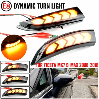 Za Ford Fiesta MK6 Kuga Pobeg B-Max ECOSPORT LED Vključite Signal, ki teče Ogledalo svetlobe 2008 - 2017 Focus II III Dinamično Blinker 103540