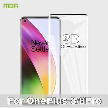 MOFi 3D Ukrivljen Kaljeno Steklo Za OnePlus 8 Pro Zaščitno folijo Oneplus8 8Pro Zaščitnik Zaslon Odporen na Praske Odtisa 1+8 104156