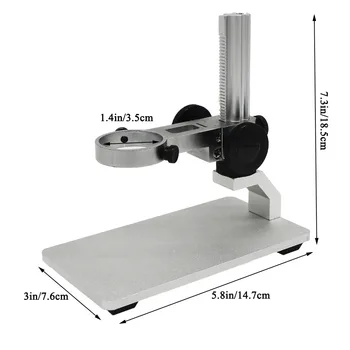 Aluminij Zlitine Mikroskopom Stand Prenosni Nastavljiv Ročno Ostrenje Digitalni USB Mikroskop Imetnik Podporo Prilagojena Gor in Dol 104167