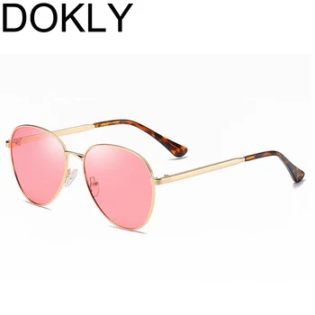 DOKLY Novo Polarizirana sončna Očala Roza objektiv Pilotni sončna očala Ženske Polarizirana sončna Očala Oculos Vožnje Luksuzni Design