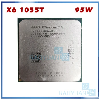 AMD Phenom X6 1055T X6-1055T 2.8 GHz Šest-Core CPU Procesor HDT55TWFK6DGR 95W Socket AM3 938pin