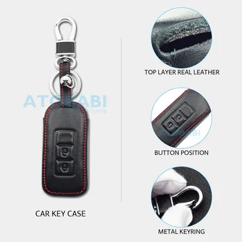Usnje Avto Ključ Primeru Za Mitsubishi Outlander Lancer 10 Pajero Sport L200 ASX RVR Smart Remote Fob Zaščitnik Kritje Keychain Vrečko