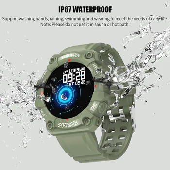 2021 Moški Ženske športne pametno gledati FD68 poceni priljubljena nepremočljiva ročno uro Hryfine velike baterije dolgo pripravljenosti smartwatch FD68 108423
