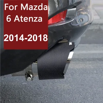 Avto Ogljikovih Vlaken Izpušni Glušnik Nasvet iz Nerjavečega Jekla Cevi Trim Avto Zadaj Rep Grlo za Mazda 6 Atenza 2018 2017 2016 10957