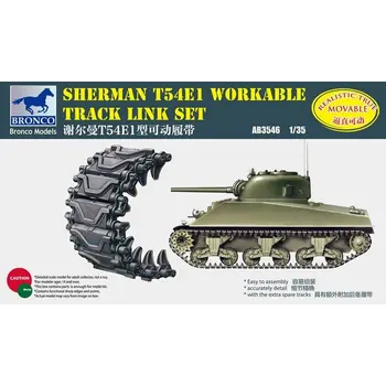 BRONCO AB3546 1/35 Sherman T54E1 Uporabnih Sledi Povezavo Nastavite Obsegu Model Kit