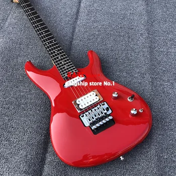 Visoko-kakovostni razred električna kitara, rdeče barve. Double val, električna kitara, vratu 3, telo breskov cvet jedro, poštnina 11033
