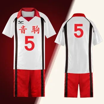 Haikyuu Šport Jersey Nekoma Visoka Šola majice hlače Odbojka Klub rdeče belo Uniformo Kuroo Tetsuro Cosplay Kostum 11077