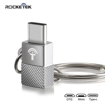 Rocketek Mikro USB za Tip c OTG Alumium tipa Telefona-c pribor Moški Priključek za Xiaomi Oneplus LG Nexus 5X 6P 111838