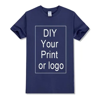Custom Print Enotno Podjetje DIY Ekipa T-shirt Logotip/Photo/Besedilo Natisnjeno T Shirt Mens Vrh Oglaševanje T-Shirt 112367