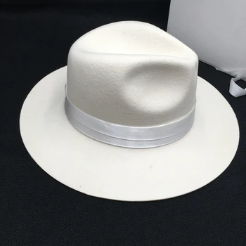 Jesen/zima volne, bela ženska jazz kapa klobuk panamski klobuk moda ravno prva Anglije, gospod pogodbeno klobuk za človeka fedoras 11418
