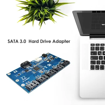 Prenosni Zunanji Širitev Sim Adapter 1 do 5 Vrat SATA3.0 Multiplikator Adapter za SATA Razširitveni Modul za PC z Matično ploščo 114796