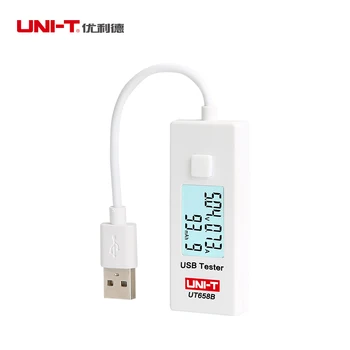 Poklicne ENOTE UT658B Digitalni USB Izpraševalec Testable Stabilna Vhodna Napetost v Razponu Od 3V do 9,0 V UT658 z LCD Osvetlitev ozadja NAS
