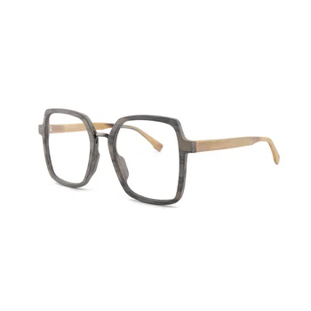 HDCRAFTER Prevelik Recept Očala Okvirji Lesa Optičnih Očal Okvir z Jasno Objektiv Moški Ženske Branje Očala Okvirji 11895