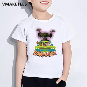 Otroci Poletje Kratkimi Rokavi Girls&Boys Tshirt Otroke, Risanka Scooby Doo Skrivnost Stroj Natisni T-shirt Smešno Otroška Oblačila