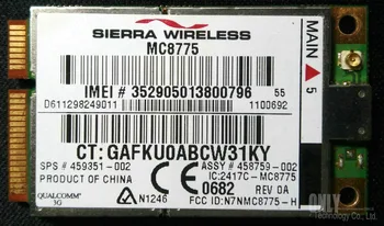 ODKLENJENA SIERRA MC8775 WWAN HSPA GSM GPRS EDGE Wireless MINI PCI-E 3G WWAN Modul za HP 2510p 2710p 6510b 6710b 8510p 120132