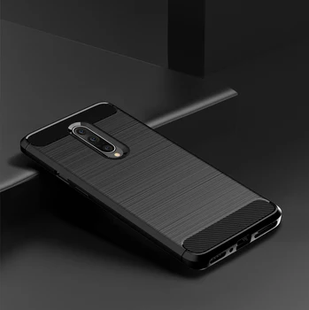 OnePlus 7 Pro primeru barva Črna (Black), ogljikovega serije, caseport 120575