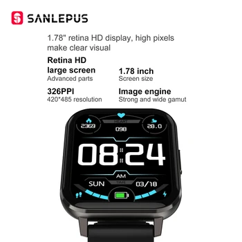 SANLEPUS 2020 NOVE Pametne Gledam Šport Srčnega utripa Nepremočljiva Fitnes Zapestnica Moški Ženske Smartwatch Za Android, Apple Xiaomi 121750