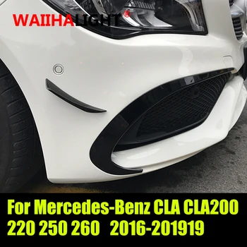 Avto Sprednji Odbijač za Ločevanje Spojlerji Canard Zraka Nož Surround Trim za Mercedes-Benz CLA CLA200 220 250 260 2016-2019