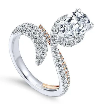 2020 nove luksuzne rose zlata, srebrna barva hruška zaročni prstan afriki poročne za ženske lady obletnice, darila nakit R5413 122658