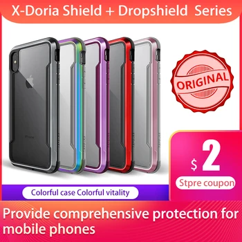 X-Doria Obrambo DropShield Primeru Za iPhone XR XS Max Kritje Vojaški Razred Spusti Preizkušeni Aluminij Zaščitna Telefon Primeru Coque Capa 12283