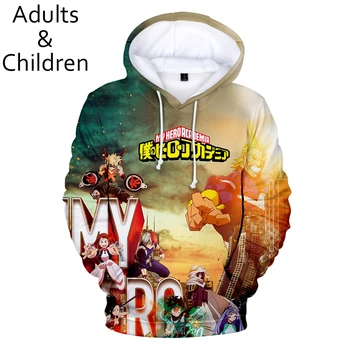 Ustvarjalne Moj Junak Univerzami 3D Hoodies Moški/ženske/Otroci Jeseni, Pozimi Sweatshirts puloverju Klasičnih Anime Moj Junak Univerzami Šport 1235