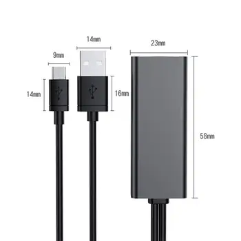 Novi Mikro USB2.0 RJ45 10/100 Mbps USB Ethernet Adapter Omrežna Kartica Ethernet Adapter Za Ogenj TV Palico Dom Avdio & Video 1m