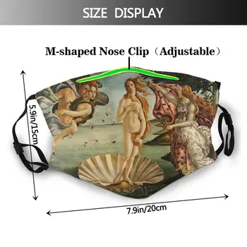 Sandro Botticelli Ljubimec Darila Niso Za Enkratno Uporabo Usta Masko Proti Meglica, Prah Maske Z Filtri Za Zaščito Masko Respirator Žarilna 125137