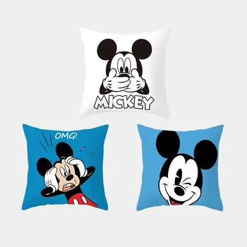 3 kos Disney Mickey Minnie Vzglavnik 45 * 45 cm Risank anime vzglavnik Soba dekoracijo prevleke Kavč, prevleke