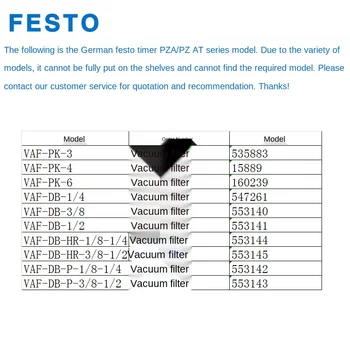 Festo Filter VAF-PK-3/4/6-DB 535883 15889 160239
