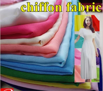 Velikost 1*1.5 metra širina Šifon tkanina mehka tkanina za šifon obleko, bluzo skite poroko tkanine DIY 1 meter/veliko