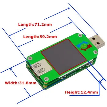 UM34/UM34C UM24/UM24C UM25/UM25C LCD-Zaslon Napetost Tekoči Meter Voltmeter Ampermeter Napolnjenosti Baterije Kabel Odpornost Tester 20%