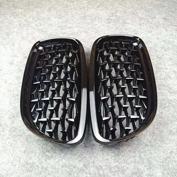 En par za E90 Diamond ledvic grill rešetka za B M W serije 3 E90 ABS sijajni črna sprednja maska 2009-2012 12798