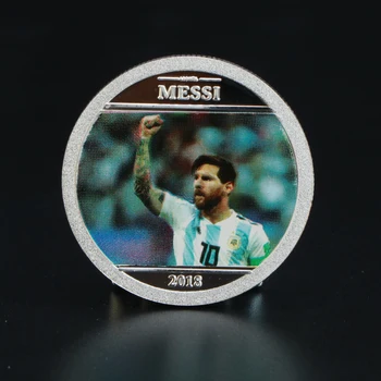 4pcs/veliko svetovni pokal Nogometne zvezde Messi Zlato srebrnik Argentina Kul Človek Priložnostnih Kovancev Darila