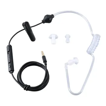Akustični Radiation Protection Anti-Sevanje FBI Slušalke Zrak Cevi za Prostoročno uporabo Slušalke z Mikrofon Nadzor Glasnosti Uho Kavelj 12863
