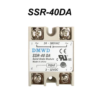 Polprevodniški rele SSR-40DA Industrijske Solid State Relay Modul SSR-10DA SSR-25DA SSR-50DA SSR-60DA SSR-75DA SSR-80DA SSR-100DA