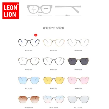LeonLion 2021 Candy Barve sončna Očala Ženske/Moške blagovne Znamke Oblikovalec Stekla Lady Ogledalo sončna Očala Vožnje Oculos De Sol Gafas UV400
